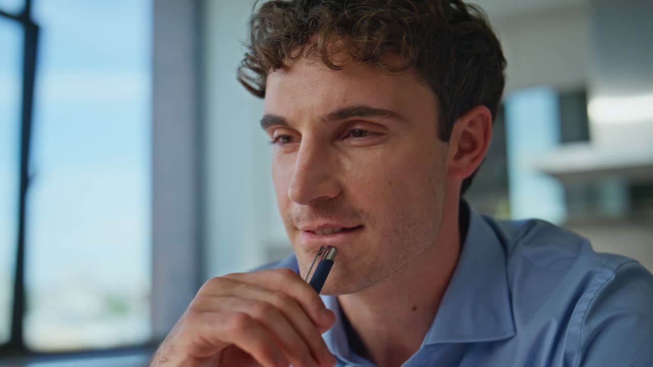 Businessman hands working laptop at busy workday in modern office closeup