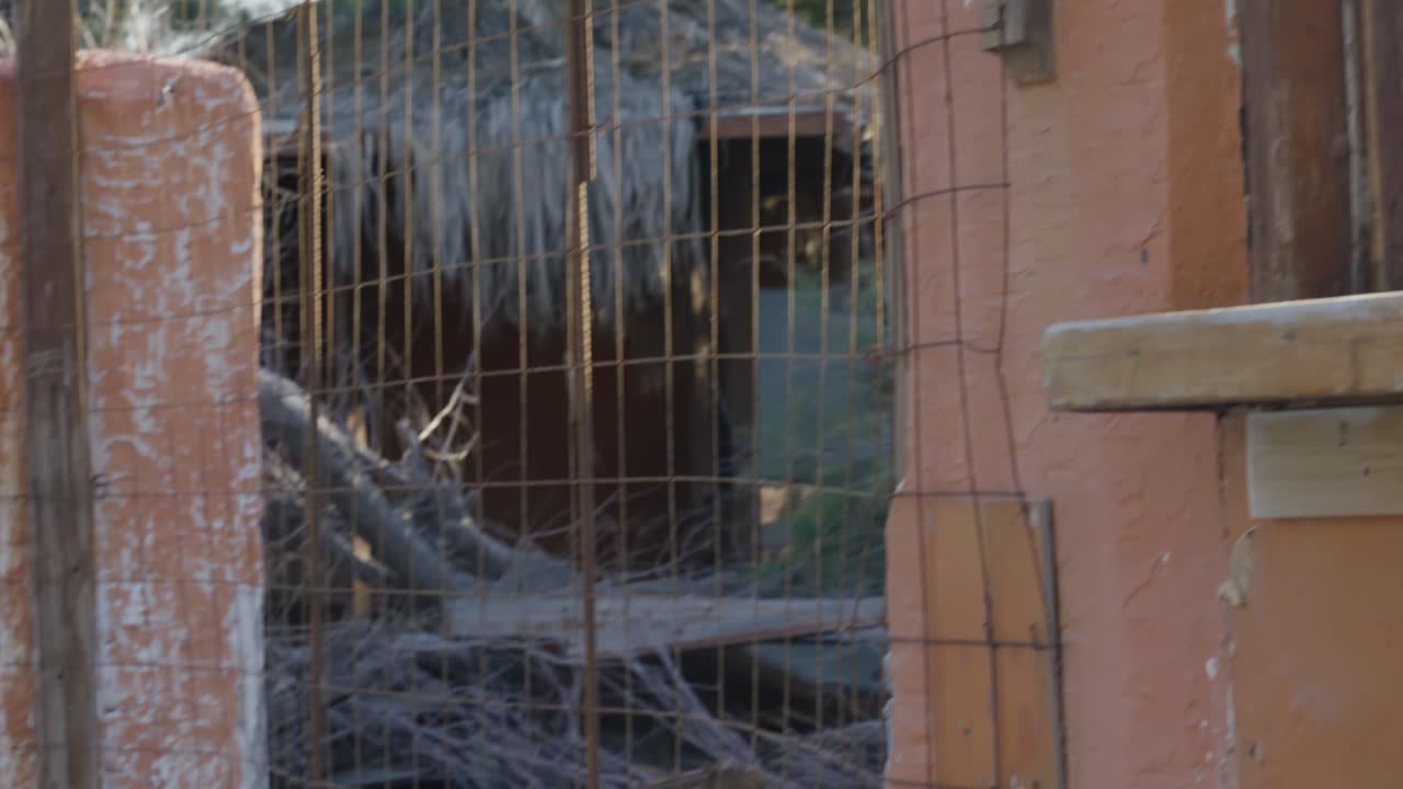 Destroyed home rubble from warzone blast