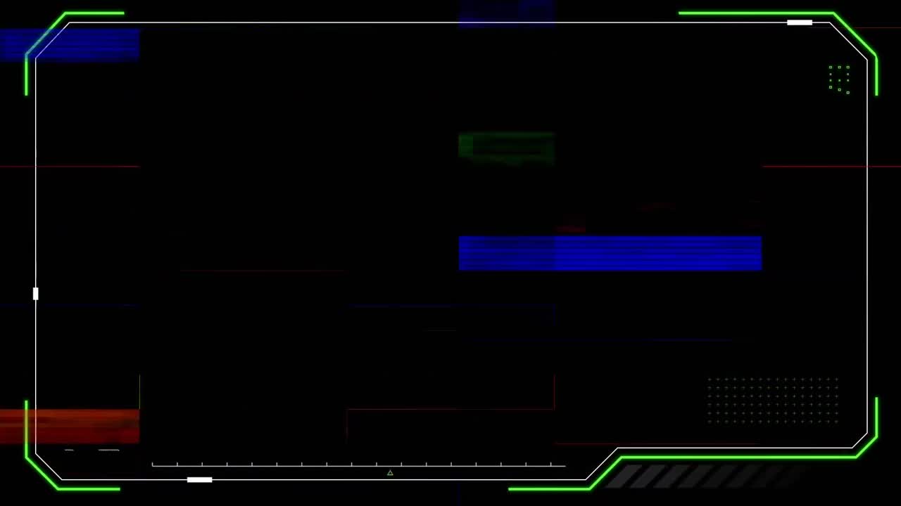 marco con colorido efecto revuelto contra un fondo negro