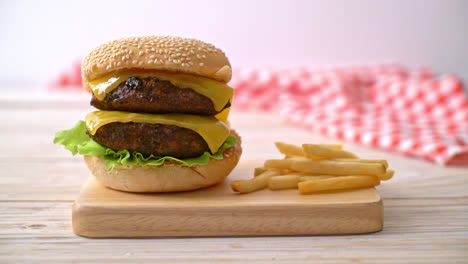 hamburger-or-beef-burgers-with-cheese---unhealthy-food-style