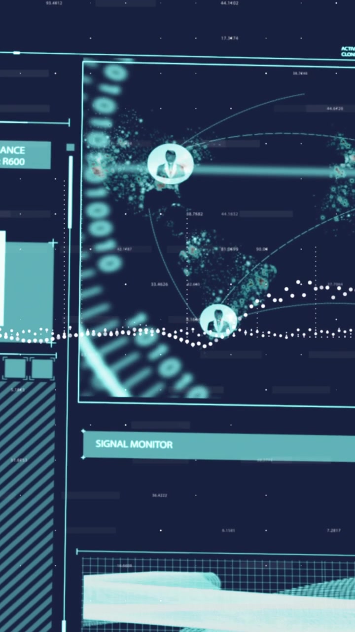 Animation of financial data processing and statistics