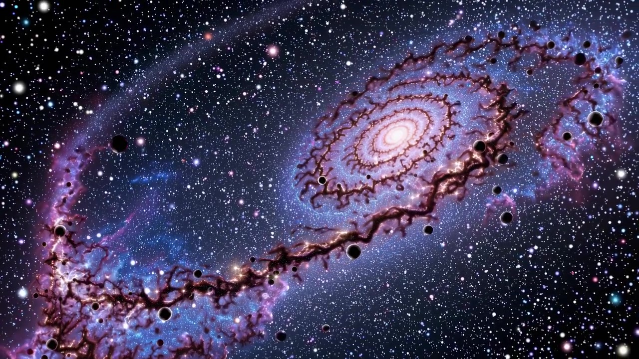 Magnifica Galassia a Spirale in Rotazione nello Spazio Profondo