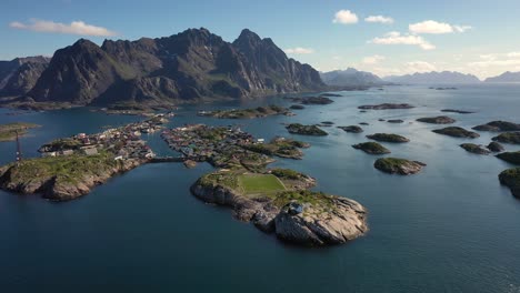 Henningsvaer-Lofoten-is-an-archipelago-in-the-county-of-Nordland,-Norway.