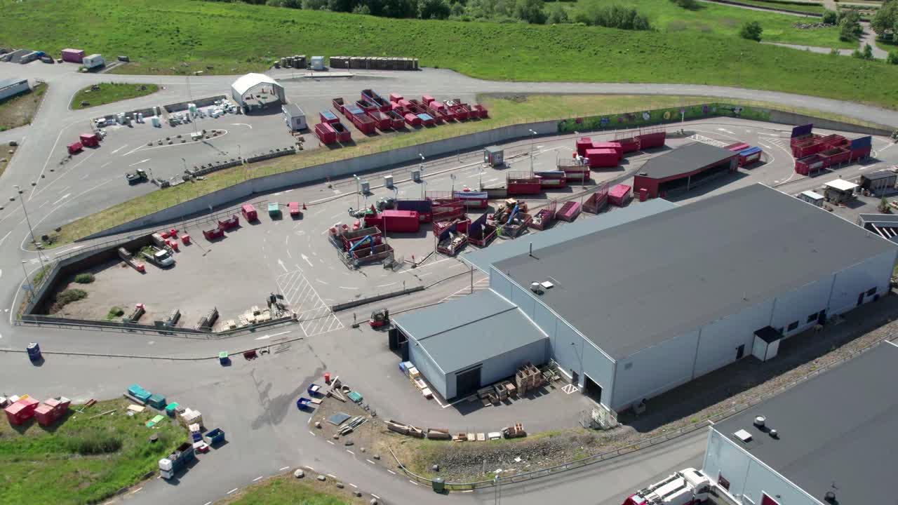 Aerial View Of Recycling Center Of Kikas Atervinningscentral In Molndal, Sweden