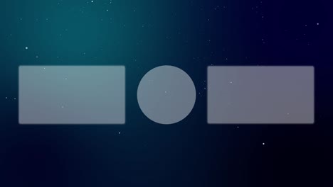 partículas de nieve en polvo tarjeta de finalización pantalla de finalización gráficos de movimiento