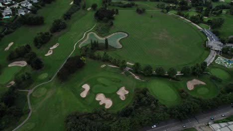 revealing-drone-shot-of-Saint-Etienne-golf-field