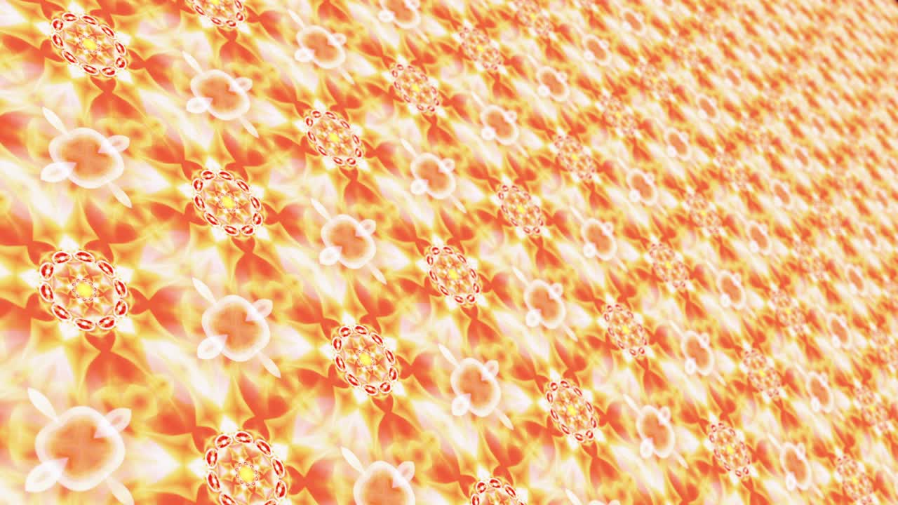 fondo animado colorido. mandala digital abstracto boho tribal patrón sin fin animación de bucle sin costura. 4k 3d dinámico formas brillantes simétricas mínimas. adorno hipnótico en bucle parpadeando.