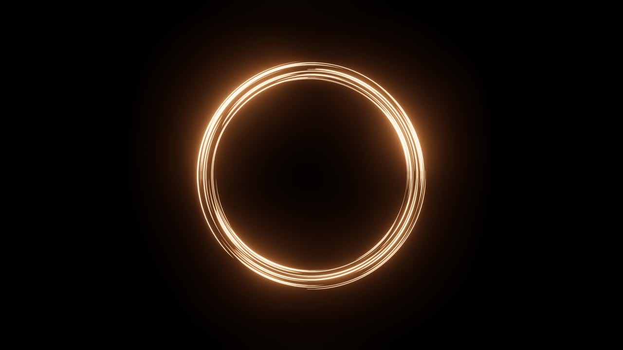 abstract seamless loop of 3d rendering glowing gold circle. abstract futuristic motion background seamless cycle. video animación 3d ultra hd 4k 3840x2160