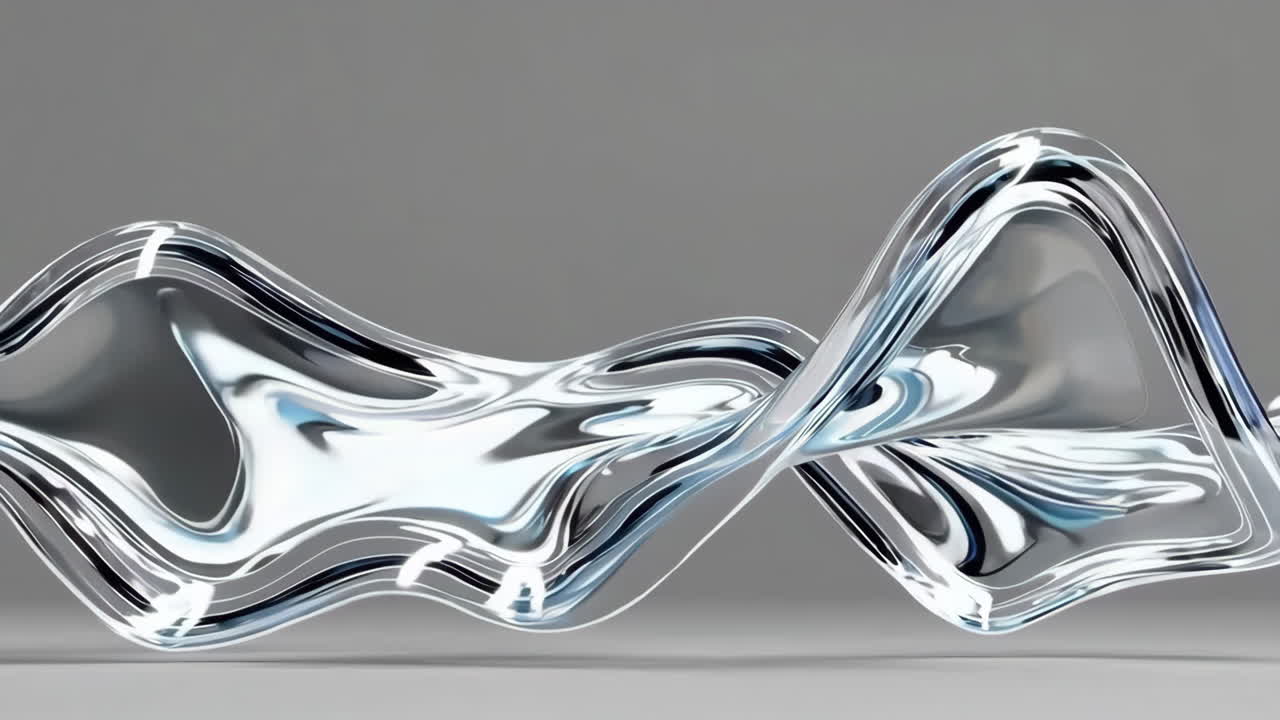 Abstract Liquid Glass Waves