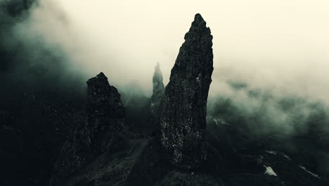 misty scottish highlands peaks