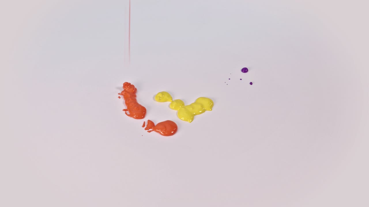 varios colores extendidos sobre un fondo blanco.