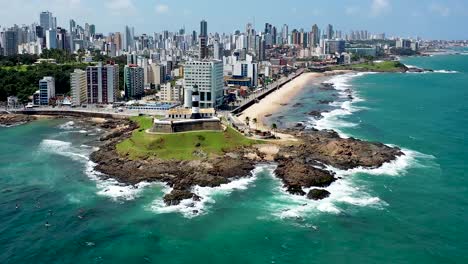 Landmark-lighthouse-at-Salvador-Brazil