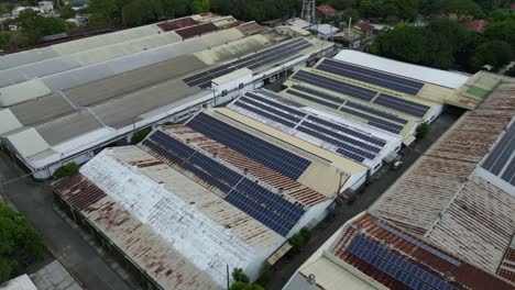 mc asia pacific international inc., importer building in marikina city, metro manila, philippines. aerial drone shot