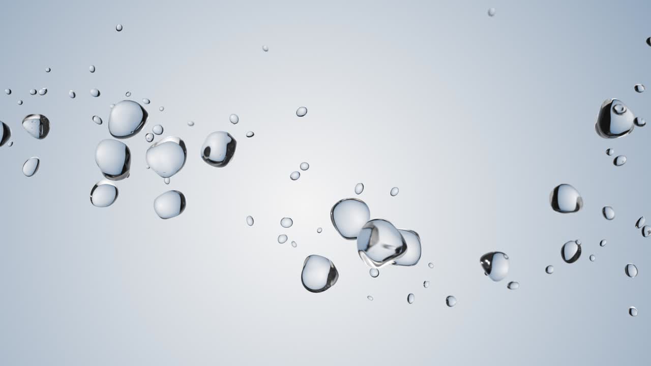 Bolle d'acqua che salgono - loop