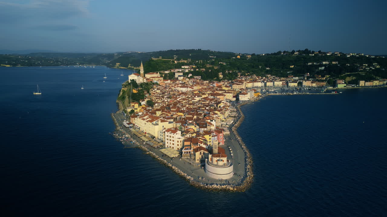 Aerial View of Piran, Slovenia