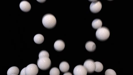 golf balls fill screen transition composite overlay 4k