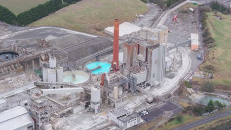 aerial view of magnesium manufacturing plant in drogheda, county louth, ireland.