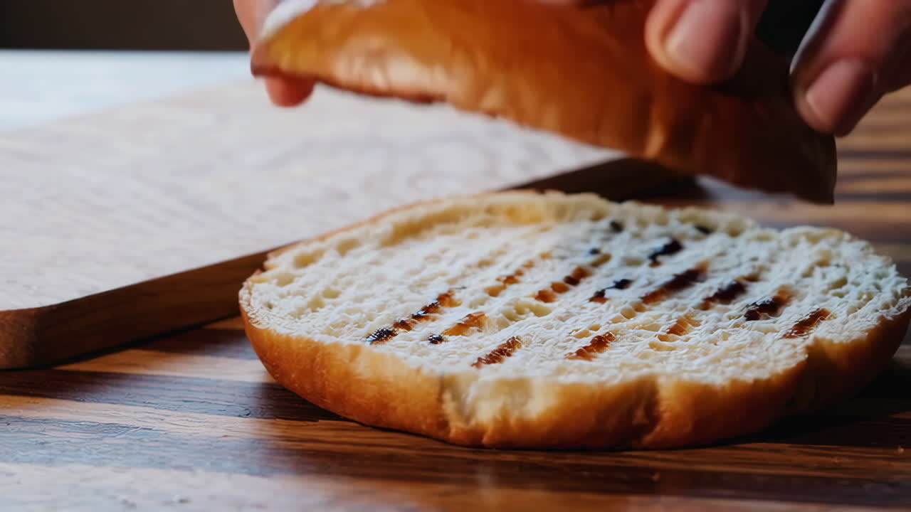 맛있는 햄버거를 만들고
