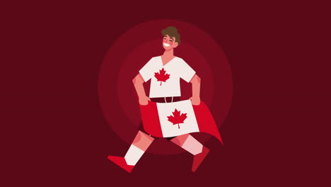 feliz día canadiense celebrando el día de canadá