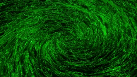 el vórtice espiral verde