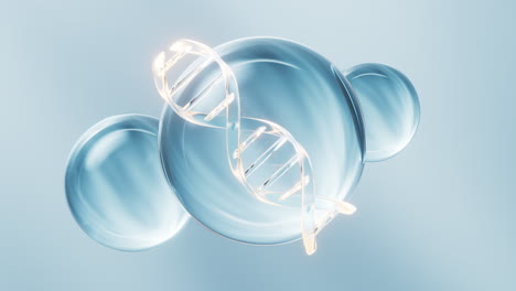 dna with biological concept, 3d rendering.