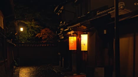 the historic streets of kanazawa come alive at night, illuminated by the soft glow of street lamps and the charming traditional architecture.