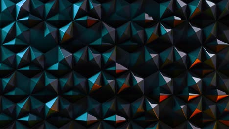abstract geometric pattern of dark teal polygons