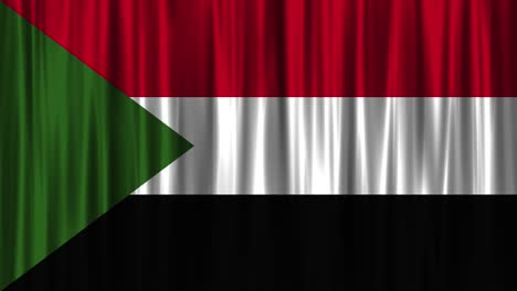 bandera de sudán (loopable) bandera sudanesa