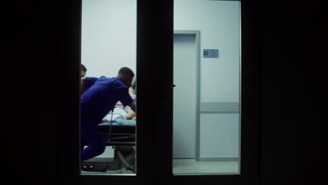 hospital emergency scene