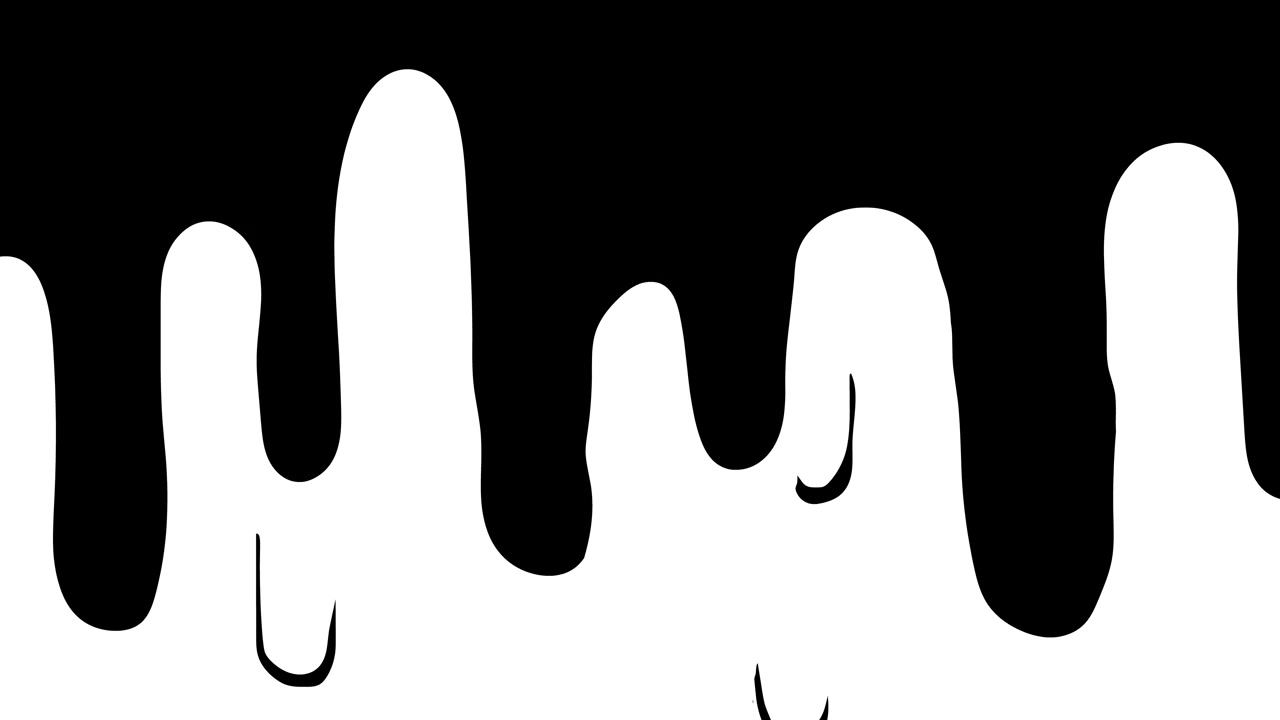 Abstract Black and White Ink Drip Transition Effect