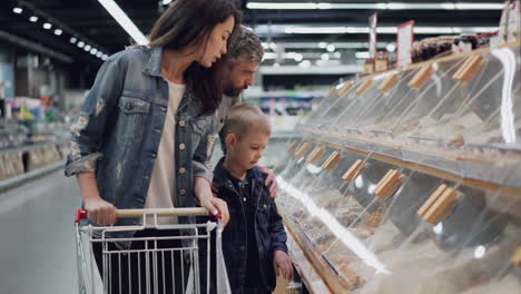 Family Shopping for Groceries