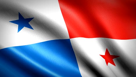 panama flag. seamless looping animation. 4k high definition video