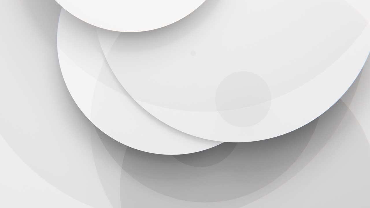 Abstract White and Grey Overlapping Circles Background
