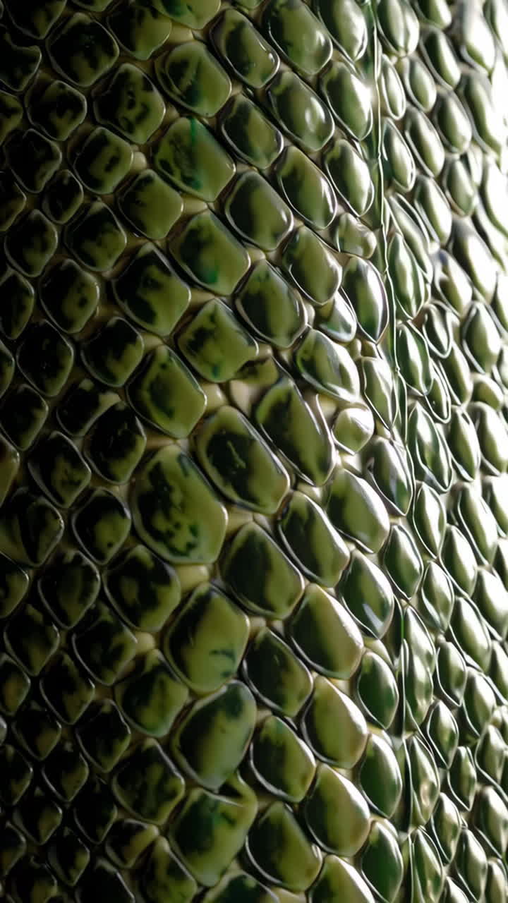 Close-up of Green Snake Skin Texture