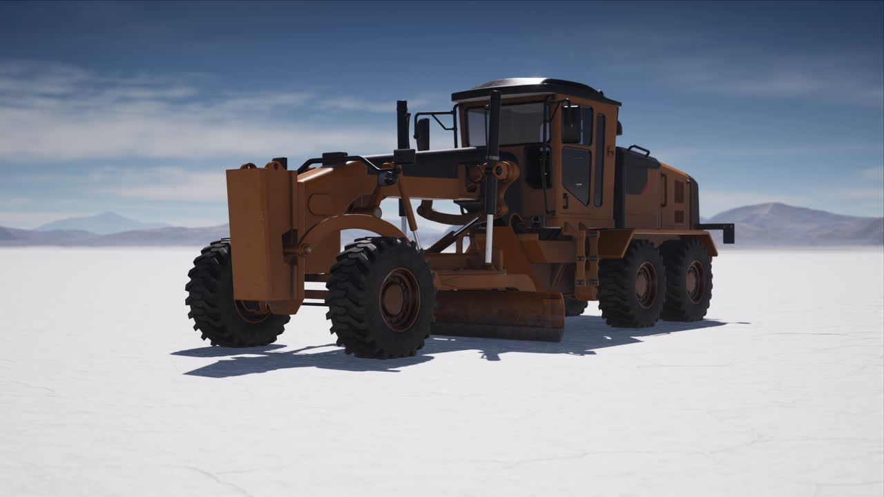 소금 사막 도로 에 있는 도로 등급 기계