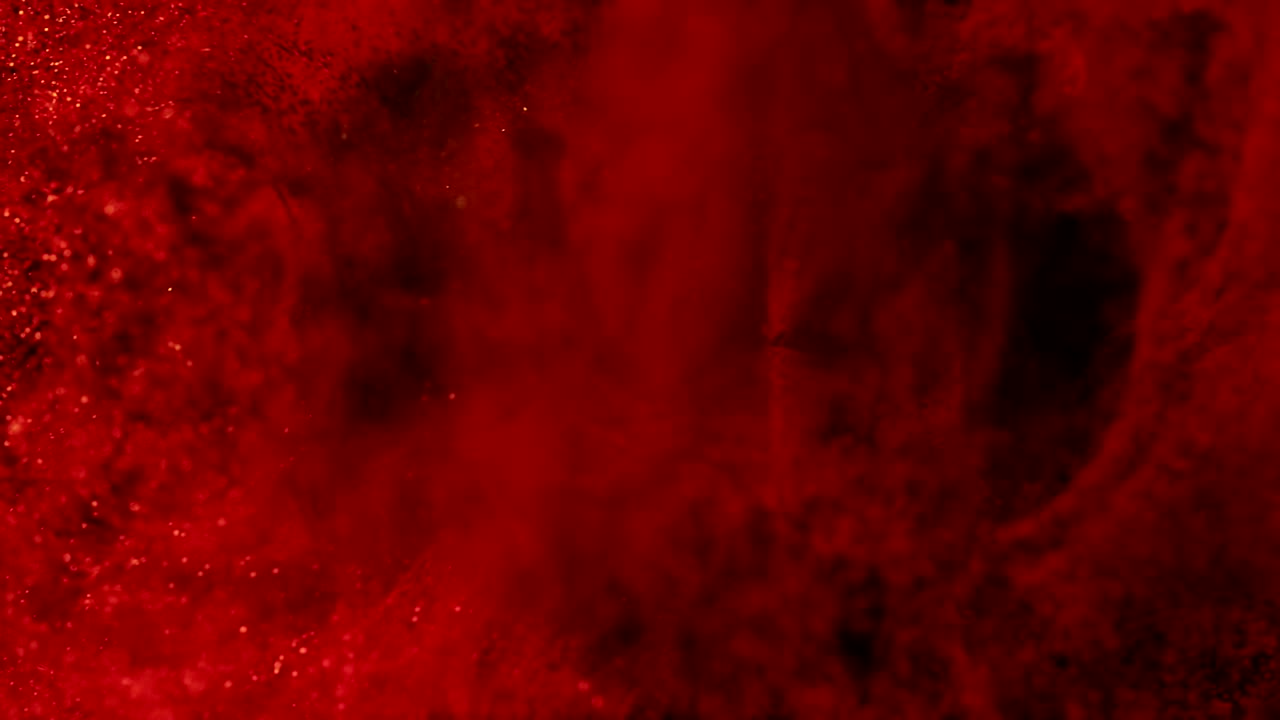 cgi 페인트 파우더 폭발의 놀라운 거시 시각.