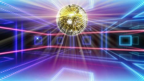 mirror ball disco lights club dance party glitter background