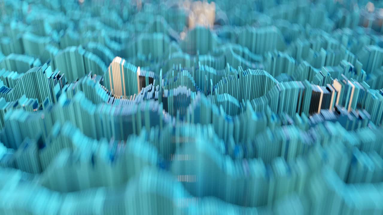 4k 추상 토포그래픽 파형