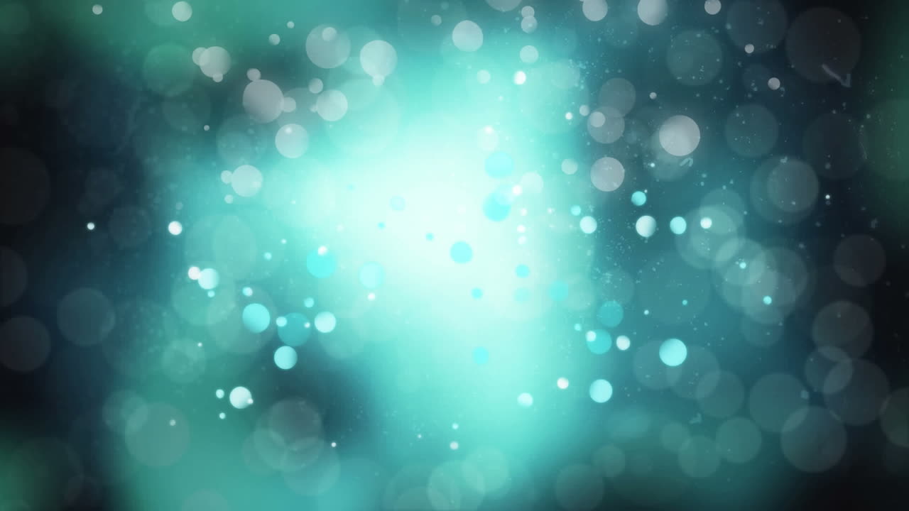 animación del efecto de burbujas blancas contra la luz azul