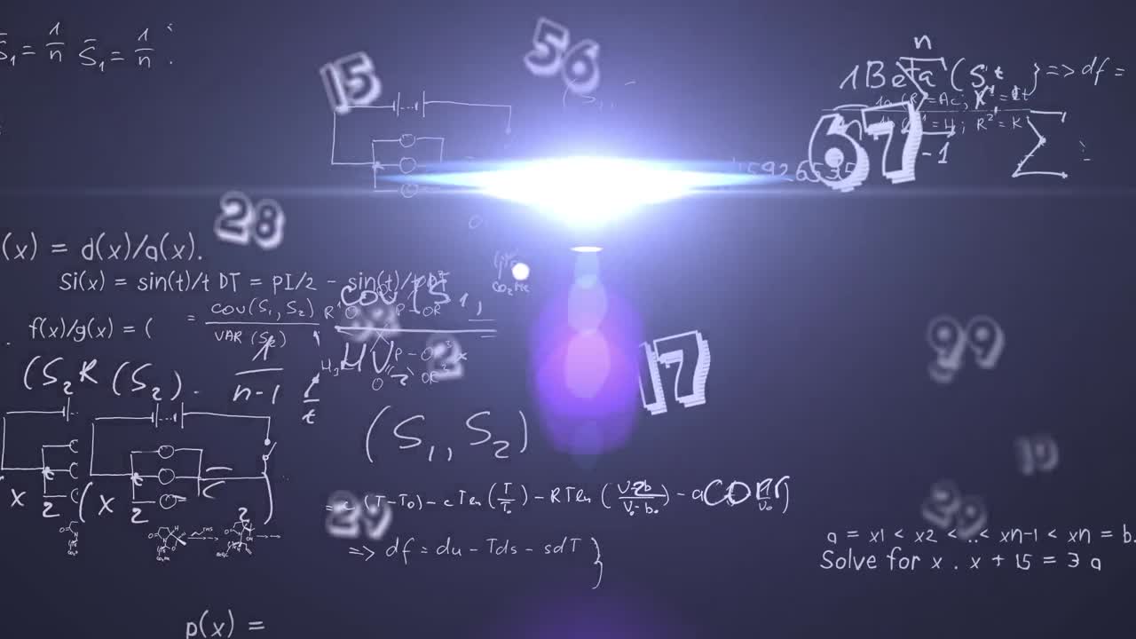 数字のアニメーションとデータ処理