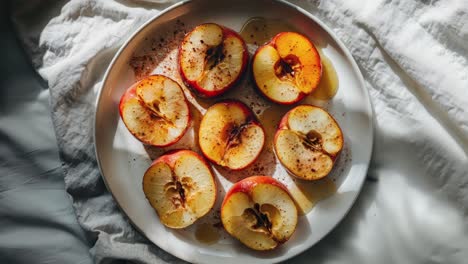 baked apples with honey and cinnamon