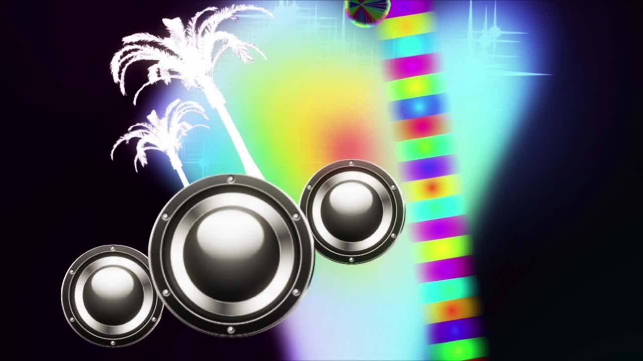 музыкальный спектр винтажный vj петля