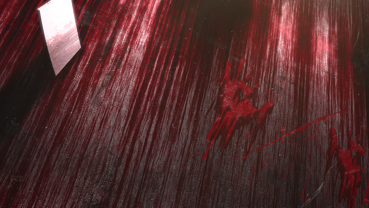 fondo de terror místico con sangre oscura y fondo abstracto de cuchillo