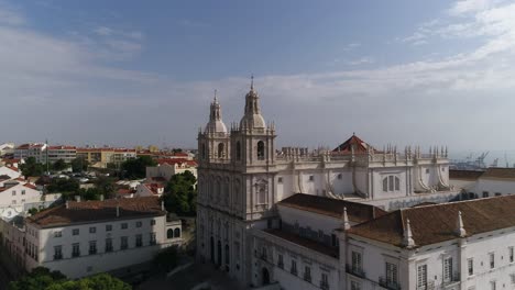 aerial view of são vicente church lisbon portugal