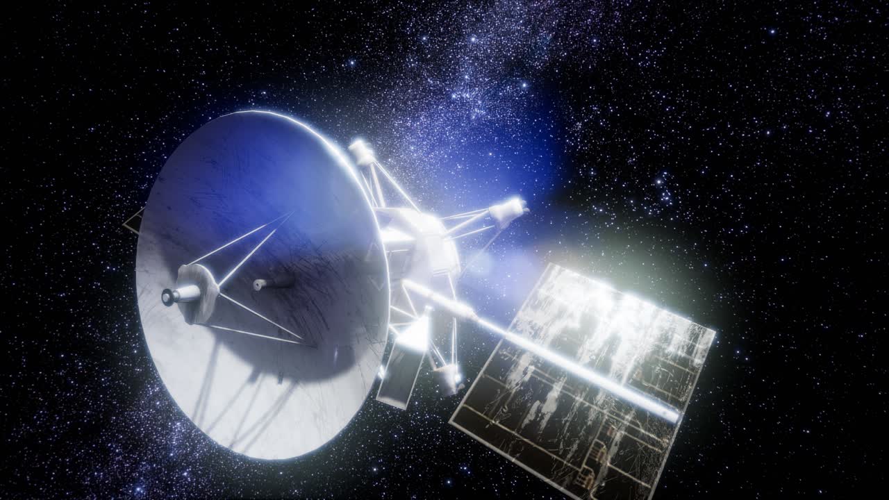 마젤란 우주선이 금성에 접근하고 있습니다.