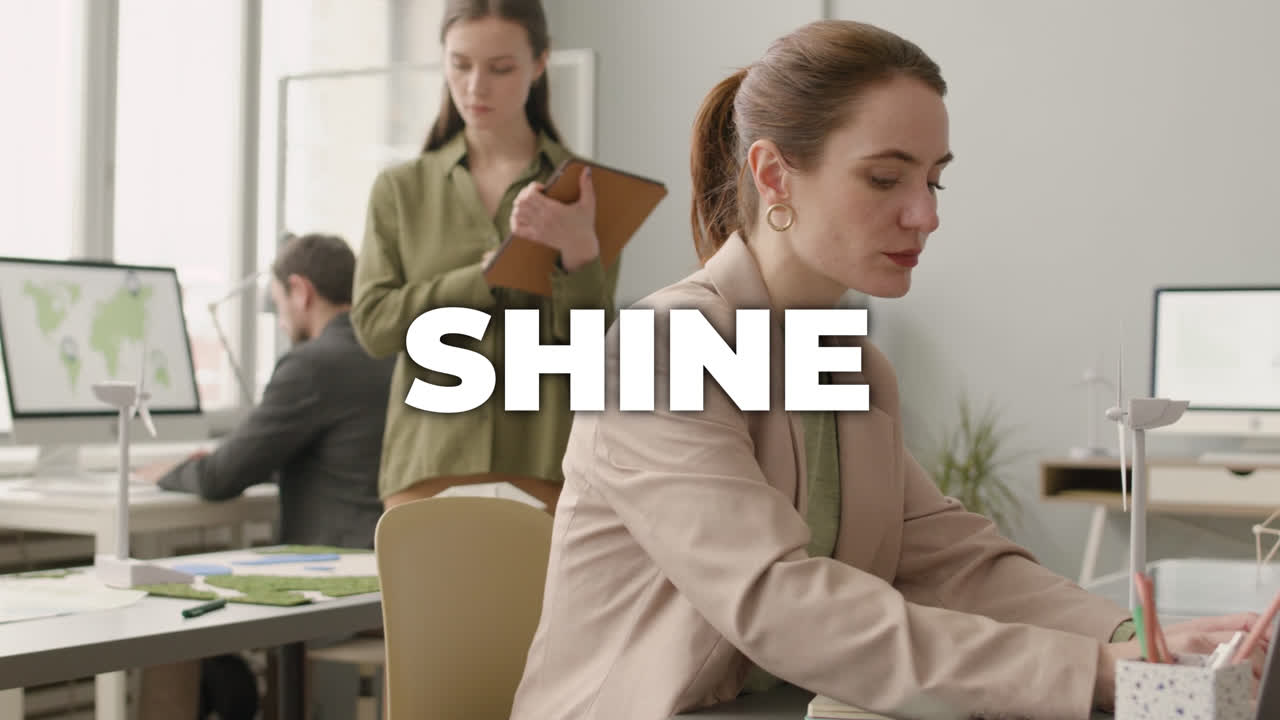 Professionals Collaborating and Working in a Modern Office Environment