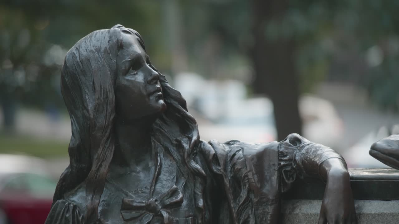 Statue of Charles Dickens and Little Nell, Clark Park, Philadelphia, PA
