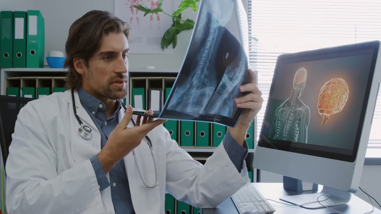 profesional médico en el trabajo