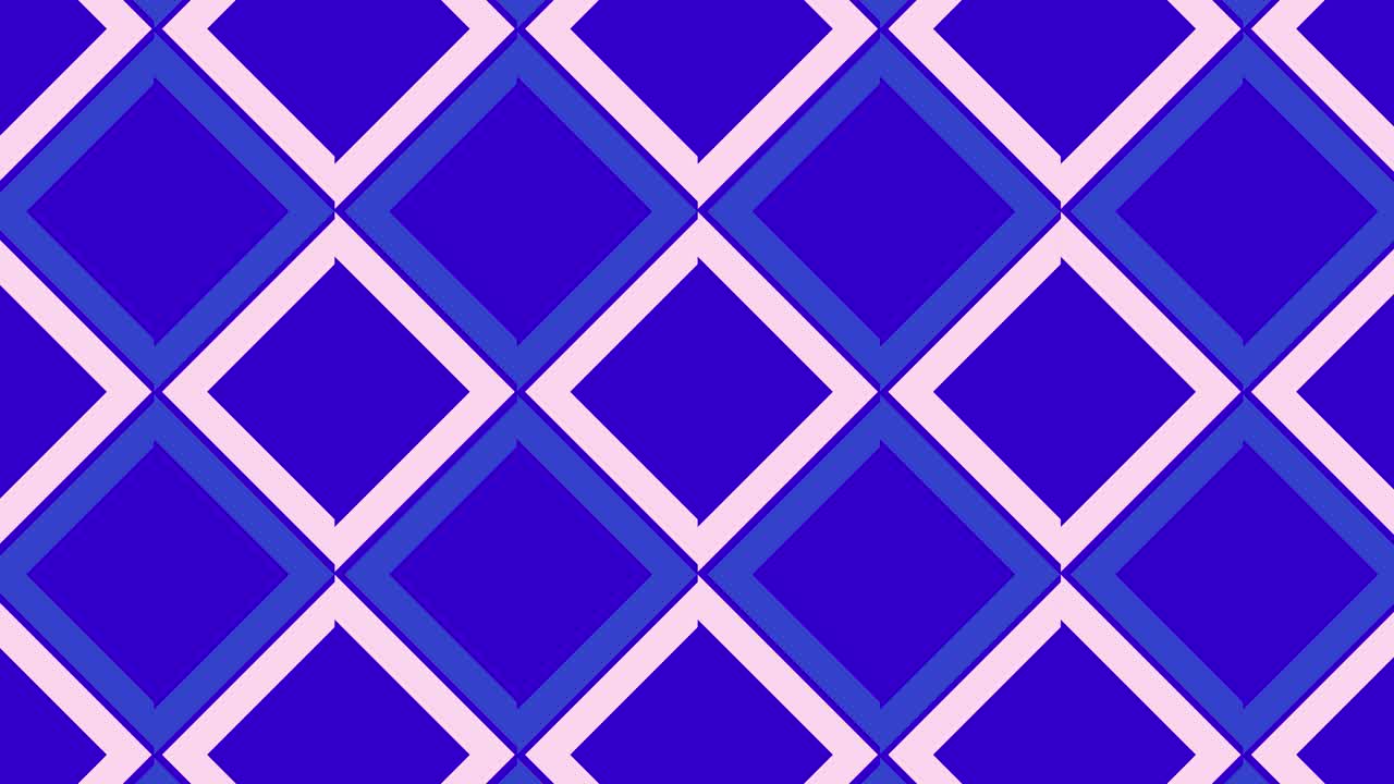 Abstrakt Geometrisk Mønster Animation med Blå og Lyserøde Former