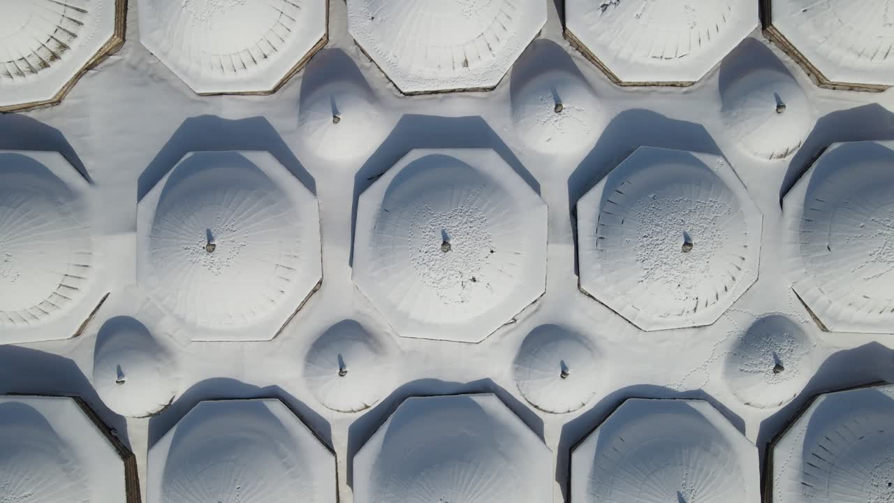 겨울에 그랜드 바자르 에어리얼 비디오 이스탄불 터키